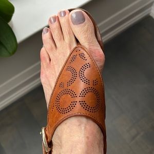 COACH leather sandals, size 5.5